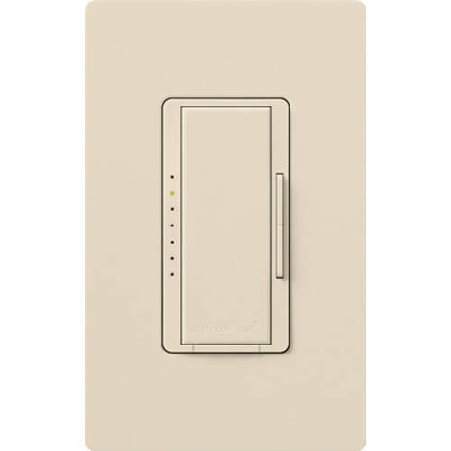 Lutron RadioRA2 1000W Dimmer, Neutral Req Light Almond (RRD-10ND-LA)