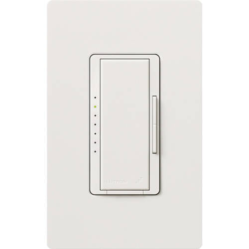 Lutron RadioRA2 1000W Dimmer, Neutral Req Snow (RRD-10ND-SW)