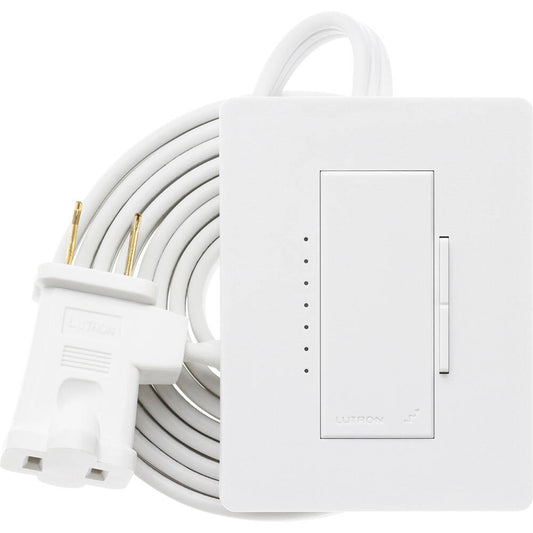 Lutron RadioRA2 Lamp Dimmer, Snow (RRD-3LD-SW)