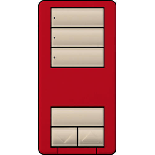 Lutron RadioRA2 Hybrid Keypad Three Scene Raise Lower, Hot (RRD-HN3S-HT)