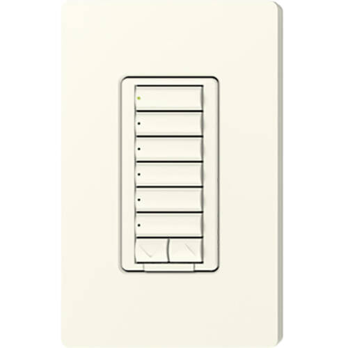 Lutron RadioRA2 Hybrid Keypad 6 Button Raise Lower, Biscuit (RRD-HN6BRL-BI)