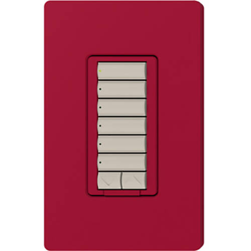 Lutron RadioRA2 Hybrid Keypad 6 Button Raise Lower, Hot (RRD-HN6BRL-HT)