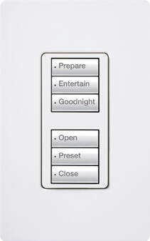 Lutron RadioRA2 Designer Keypad Dual Group 3 Button, Brown (RRD-W3BD-BR)
