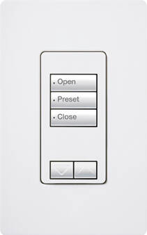 Lutron RadioRA2 Designer Keypad 3 Button Raise Lower, Brown (RRD-W3BRL-BR)