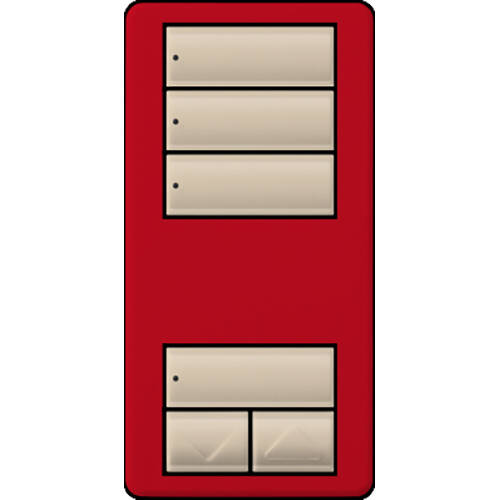 Lutron RadioRA2 Designer Keypad 3 Scene Raise Lower, Hot (RRD-W3S-HT)