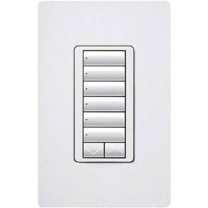 Clavier design Lutron RadioRA2, 6 boutons, blanc (RRD-W6BRL-WH)