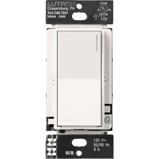 Lutron RadioRA3 SUNNATA RF Switch, Brilliant White (RRST-8ANS-BW)