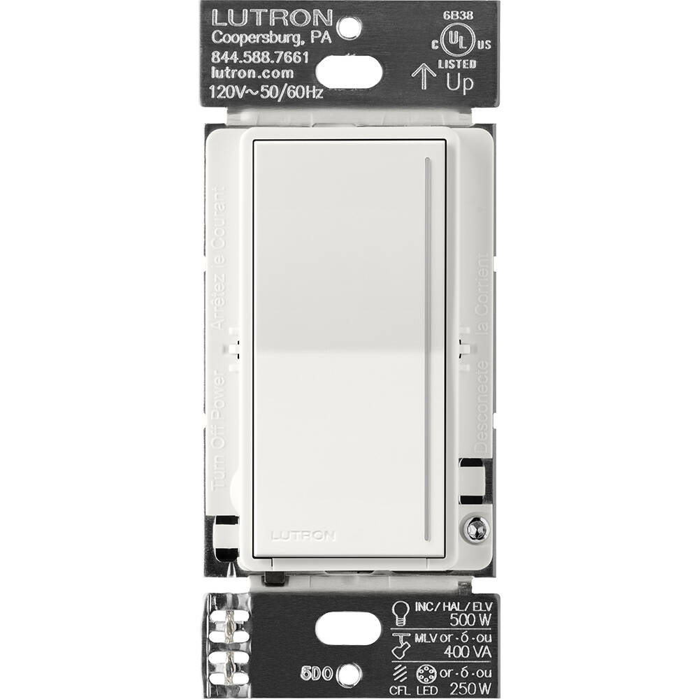 Lutron RadioRA3 SUNNATA RF Touch Dimmer Pro LED+, Architectural White (RRST-PRO-N-RW)