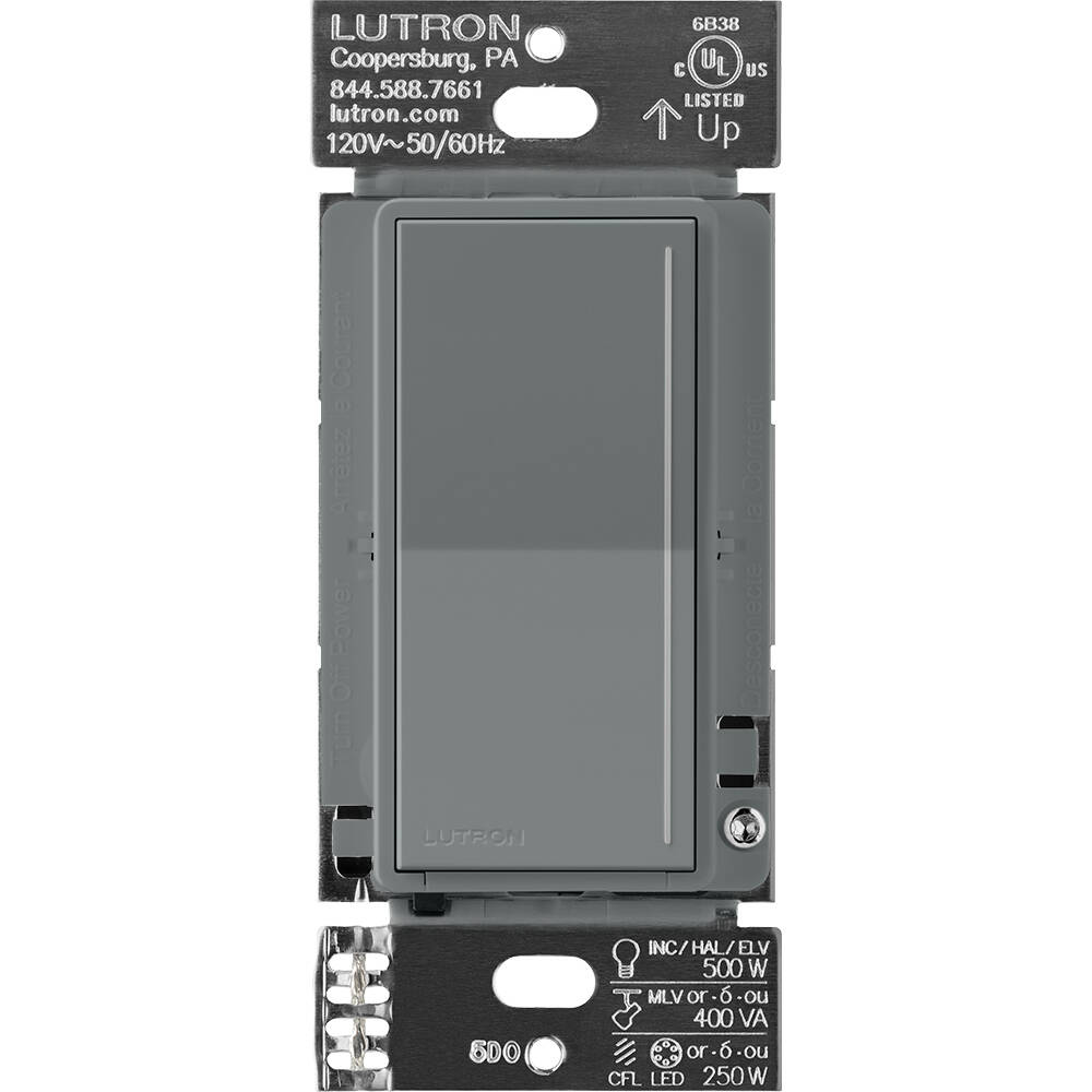 Lutron RadioRA3 SUNNATA RF Touch Dimmer Pro LED+, Slate (RRST-PRO-N-SL)