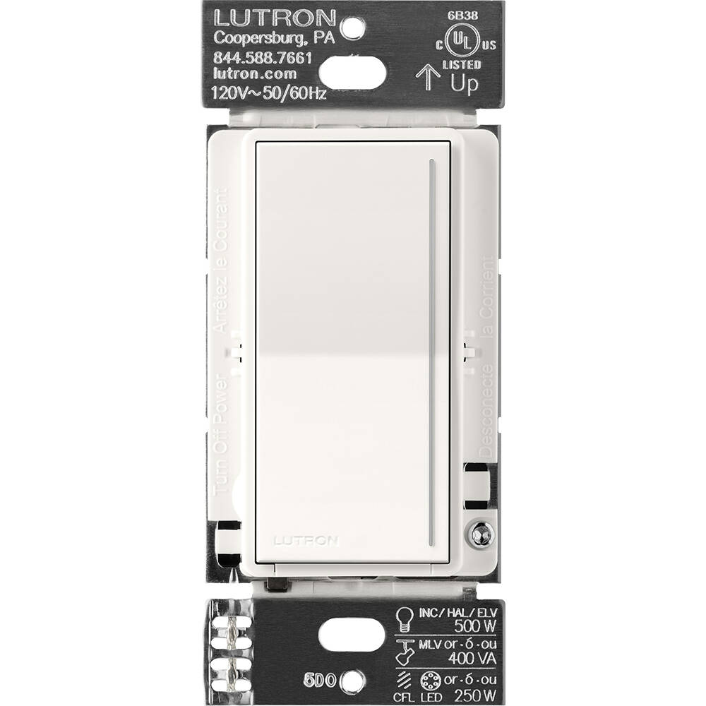 Lutron RadioRA3 SUNNATA RF Touch Companion Dimmer, Brilliant White (RRST-RD-BW)