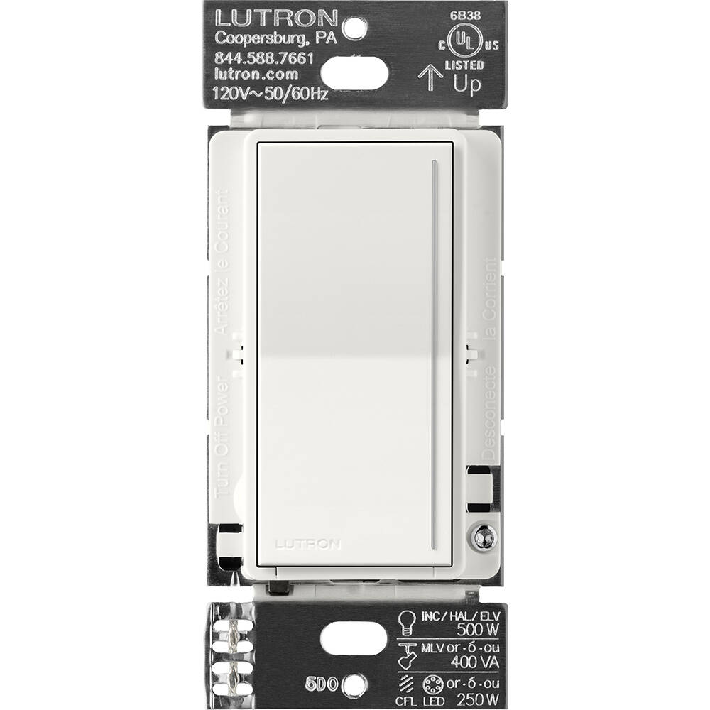 Lutron RadioRA3 SUNNATA RF Touch Companion Dimmer, Glacier White (RRST-RD-GL)