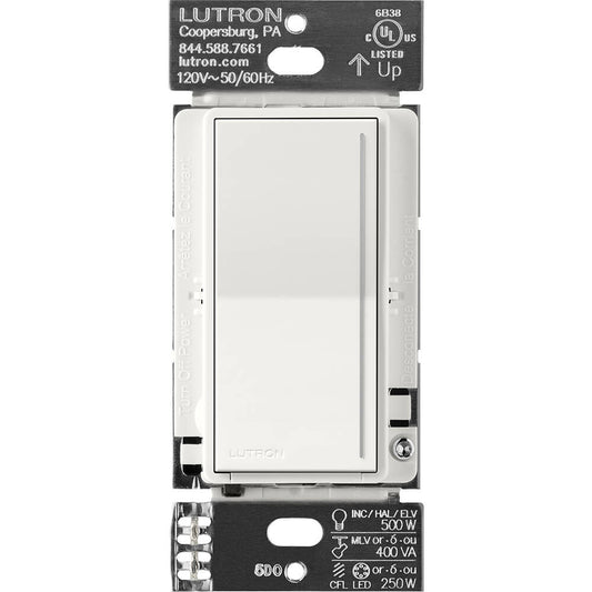 Lutron RadioRA3 SUNNATA RF Touch Companion Dimmer, Glacier White (RRST-RD-GL)