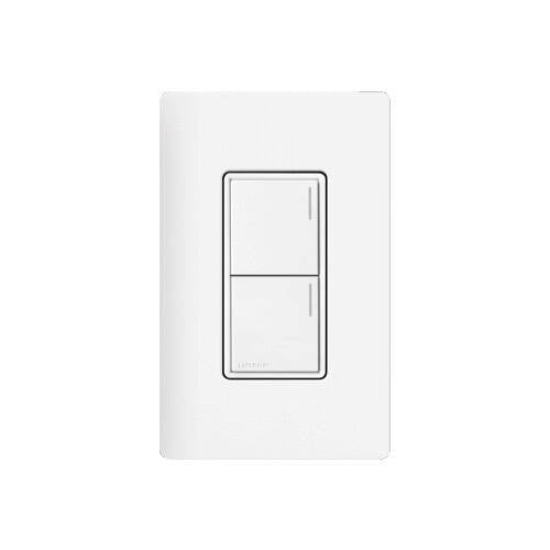 Lutron RadioRA3 Hybrid 2 Button Keypad, White (RRST-HN2B-WH)