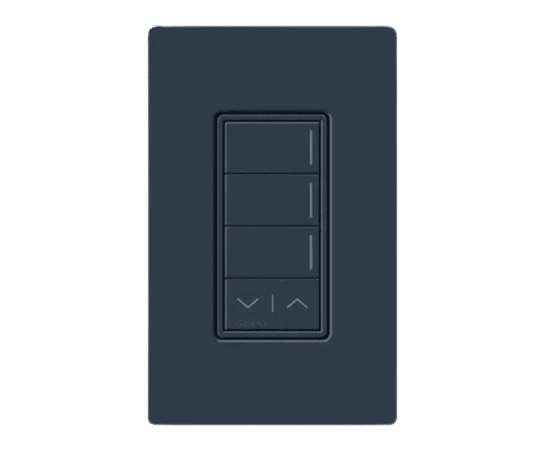 Lutron RadioRA3 Hybrid 3 Button Raise Lower Keypad, Deep Sea (RRST-HN3RL-DE)