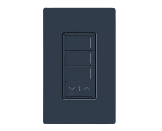 Lutron RadioRA3 Hybrid 3 Button Raise Lower Keypad, Deep Sea (RRST-HN3RL-DE)