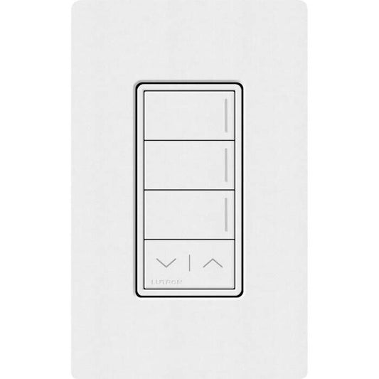 Lutron RadioRA3 SUNNATA RF 3 Button Raise Lower Keypad, Snow (RRST-W3RL-SW)