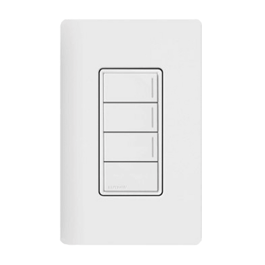 Lutron RadioRA3 SUNNATA RF 3 Button Raise Lower Keypad, White (RRST-W3RL-WH)