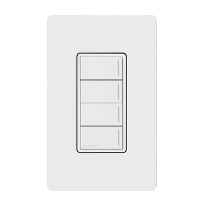 Lutron RadioRA3 SUNNATA RF 4 Button Keypad, White (RRST-W4B-WH)