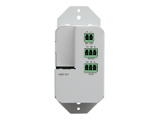 Placa de pared de una sola banda C2G 4K HDMI HDBaseT + RS232 e IR