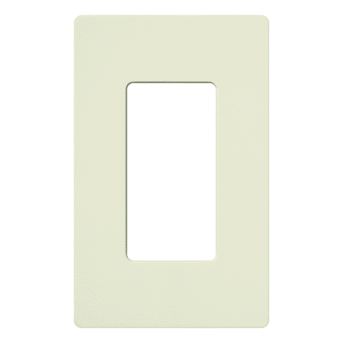 Lutron Satin Colors 1 Gang Decorator Wallplate, Biscuit (SC-1-BI)