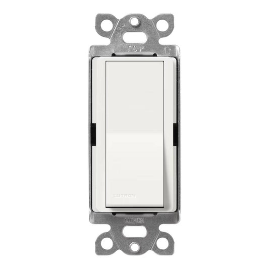 Lutron Satin Colors 15A Single Pole Switch, Architectural White (SC-1PS-RW)