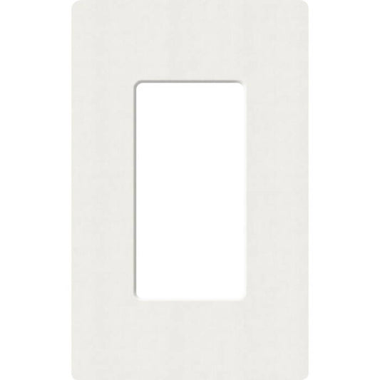 Lutron Satin Colors 1 Gang Decorator Wallplate, Architectural White (SC-1-RW)