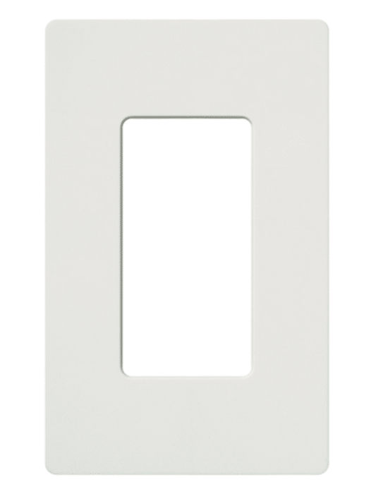 Lutron Satin Colors 1 Gang Decorator Wallplate, Snow (SC-1-SW)