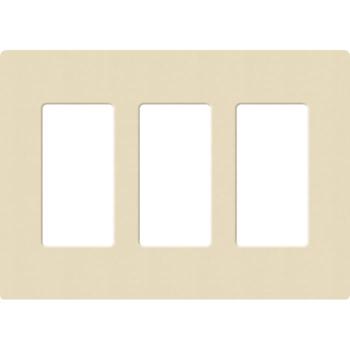 Lutron Satin Colors 3 Gang Decorator Wallplate, Sand (SC-3-SD)