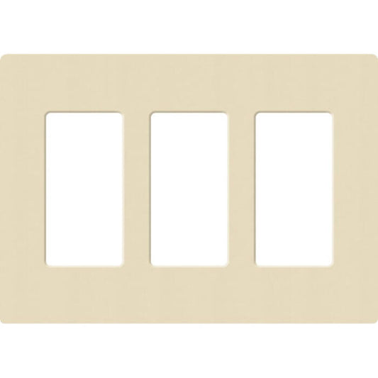 Lutron Satin Colors 3 Gang Decorator Wallplate, Sand (SC-3-SD)