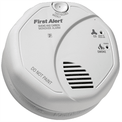 BRK 120V Wired Photoelectric Smoke and Carbon Monoxide Detector, Battery Backup (SC7010BA)