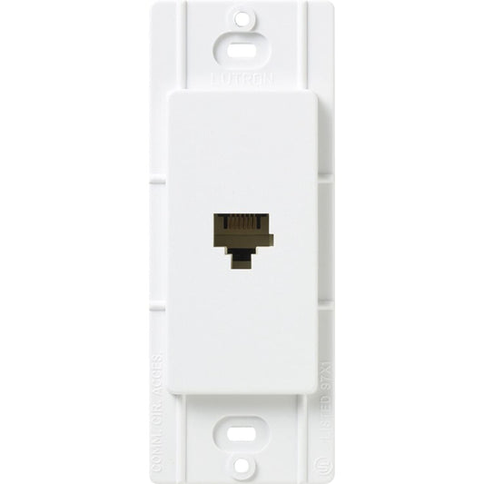 Lutron Claro Satin Colors Phone Jack, Snow (SC-PJ-SW)