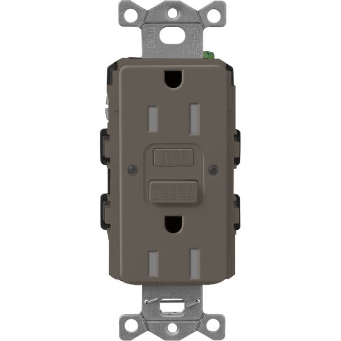 Lutron Claro 15A Tamper Resistant GFCI Receptacle Truffle (SCR-15-GFST-TF)