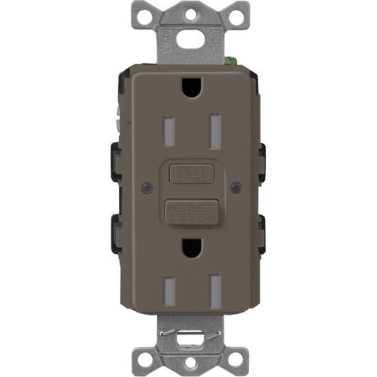 Lutron Claro 15A Tamper Resistant GFCI Receptacle Truffle (SCR-15-GFST-TF)