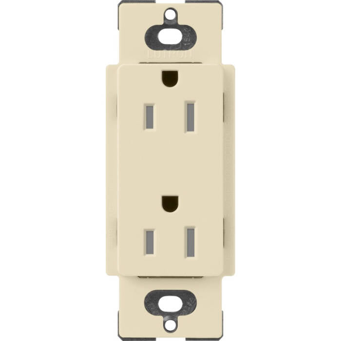 Lutron Claro Satin Colors 15-Amp Tamper Resistant Receptacle, Sand (SCRS-15-TR-SD)