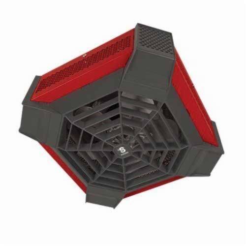 StelPro Spider Garage and Workshop Ceiling Fan Heater, 240V 4000W (SGH4002R)