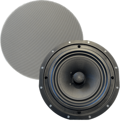 Juke Audio 8" Ceiling Speakers with Magnetic Grills - 4 Speakers (SKY-SPEAKER-4)