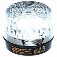 SecoLarm Indoor Clear Security Strobe Light 6-12VDC (SL-126Q/C)