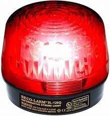 Seco-Larm Indoor Red Security Strobe Light 6-12VDC (SL-126Q/R)