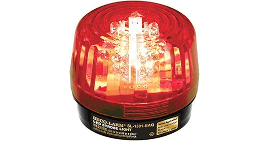 Seco-larm LED Strobe Siren, 54 Leds, 12-24vdc, Red (SL-1301-SAQ/R)