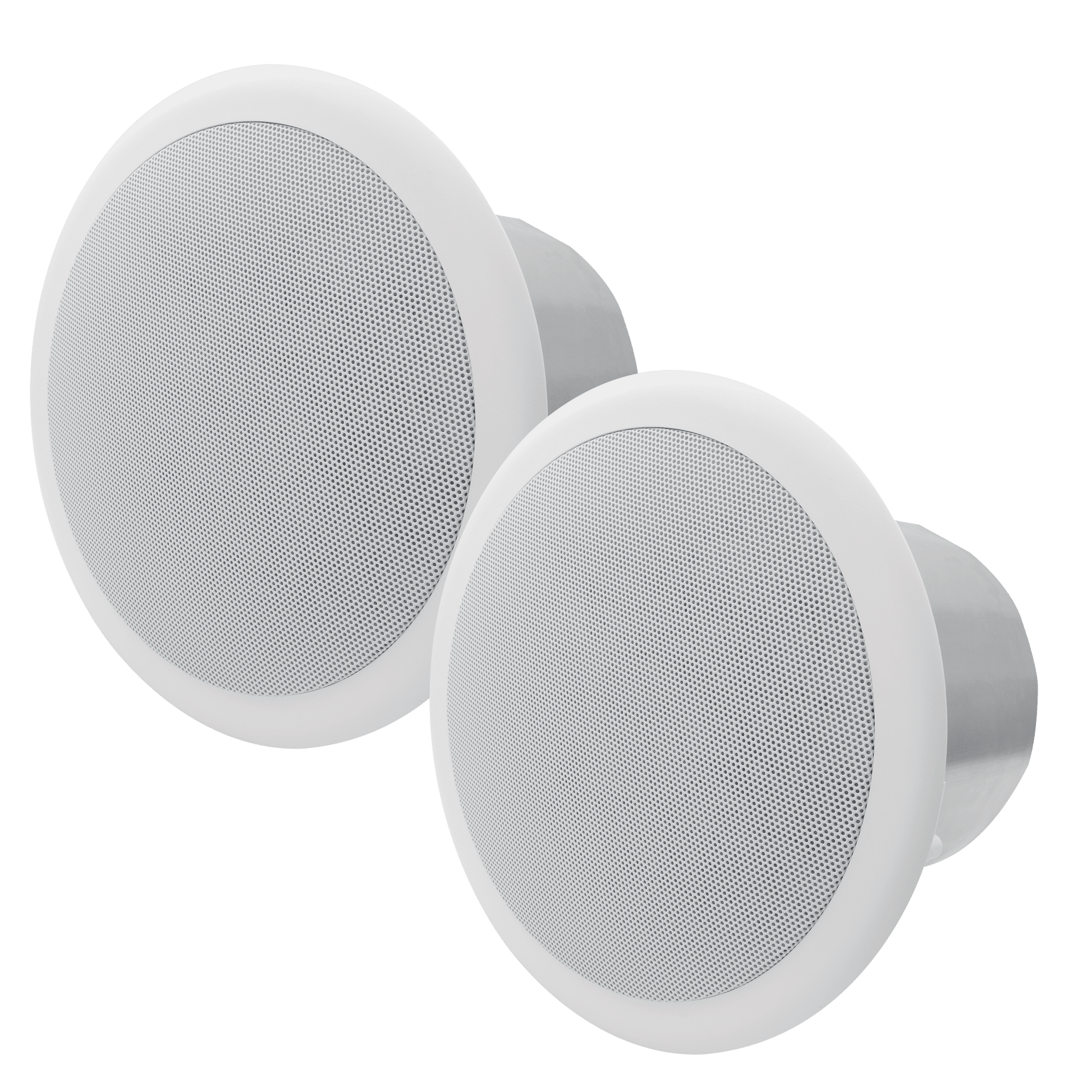 Speco 6.5" UL Listed Metal Back Can Speakers w/70V Transformer, Bracket, Pair (SPE-SP6NXCTUL)