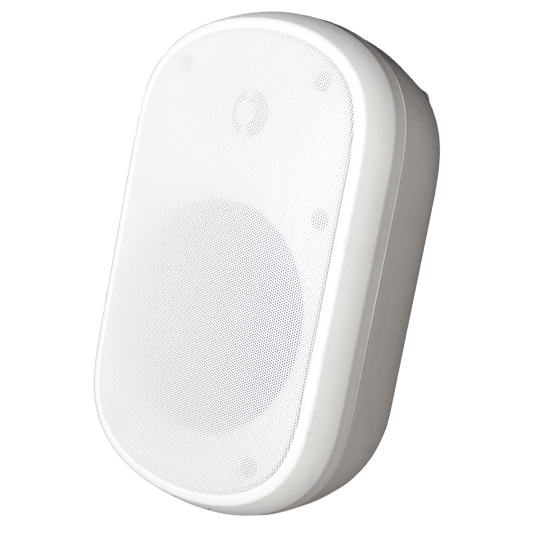 Speco Indoor Outdoor 6.5" Wall Mount Speakers White with 70V Transformer (Pair) (SPE-SPCE6OTW)