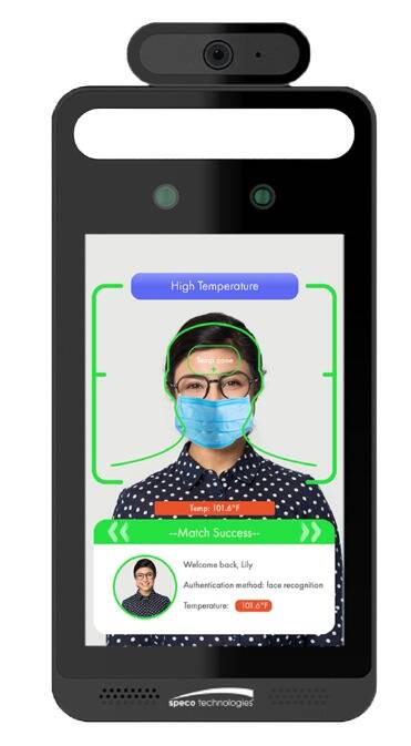 Speco 2MP Temperature Reading Panel with Face and Mask Recognition (SPE-O2TML)