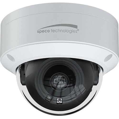 Speco 2MP H.265 IP Dome Camera with IR, 2.8mm fixed lens,  White, NDAA Compliant (SPE-O2VD2)