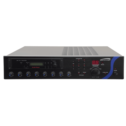 Speco 120W PA Mixer Amplifier with Tuner (SPE-PBM120AT)
