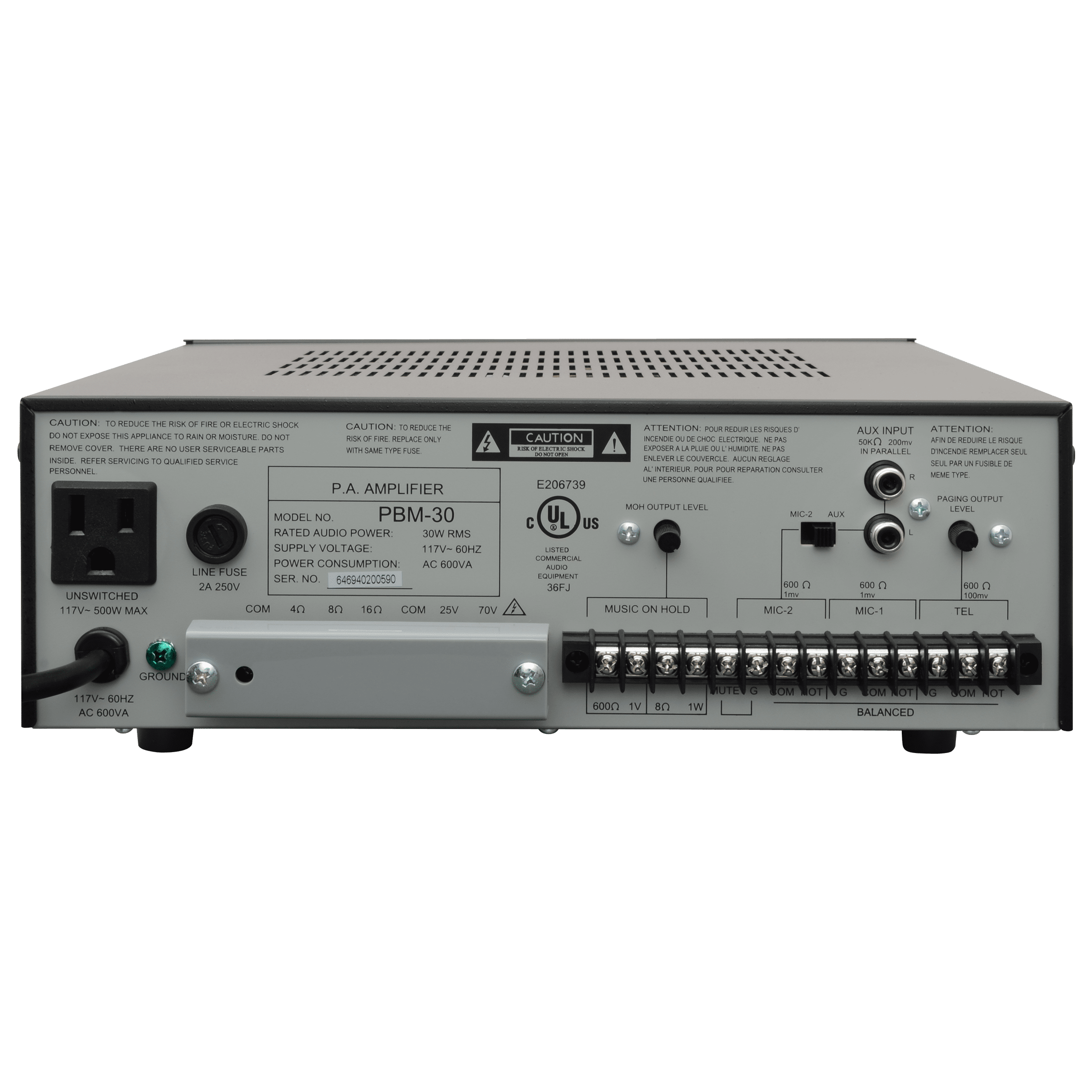 Speco 30W Contractor Series PA Amplifier (SPE-PBM30)