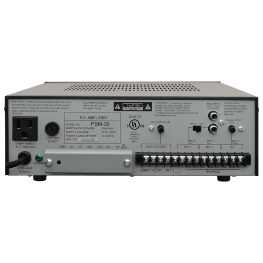 Speco 30W Contractor Series PA Amplifier (SPE-PBM30)