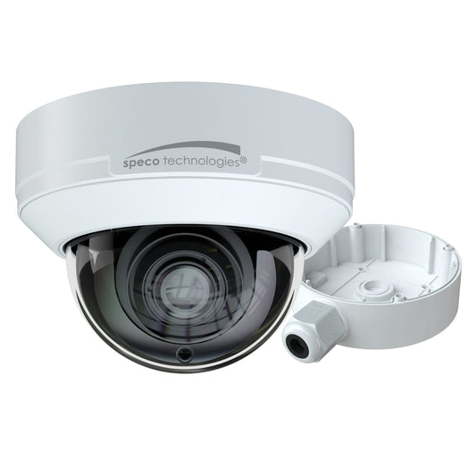 Speco Combo 2MP HDTVI, HDCVI, AHD IR Motorized Dome Camera with Junction Box (SPE-VLD9M)