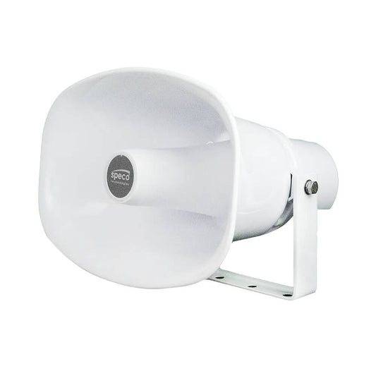 Speco Waterproof IP Horn Speaker, 30W Amp, ONVIF, SIP, PoE with Microphone (SPE-SPIPH9AM)