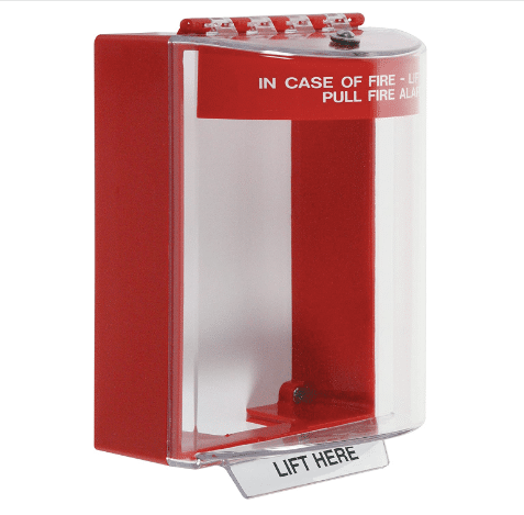 STI Universal Stopper w/ Horn, Flush Mount, Fire Label (STI-13220FR)
