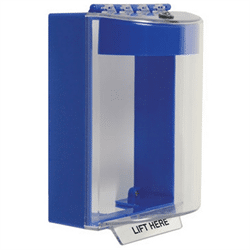 STI Universal Stopper Dome Cover with Spacer, Horn, No Label, Blue (STI-13220NB)